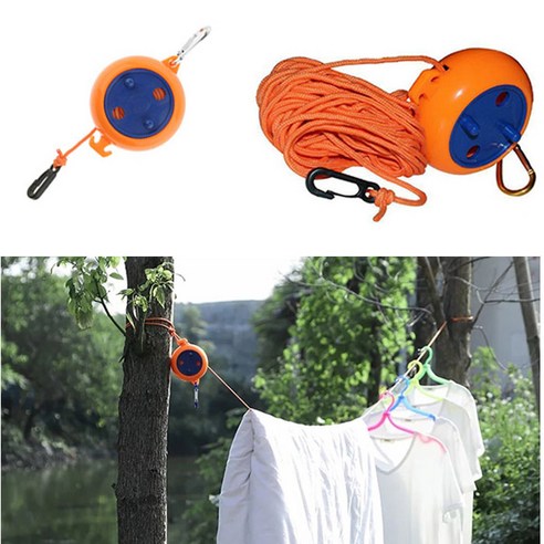 [리빙퍼니] 캠핑용 빨래줄 여행용 빨랫줄 휴대용 캠핑용품 휴대용