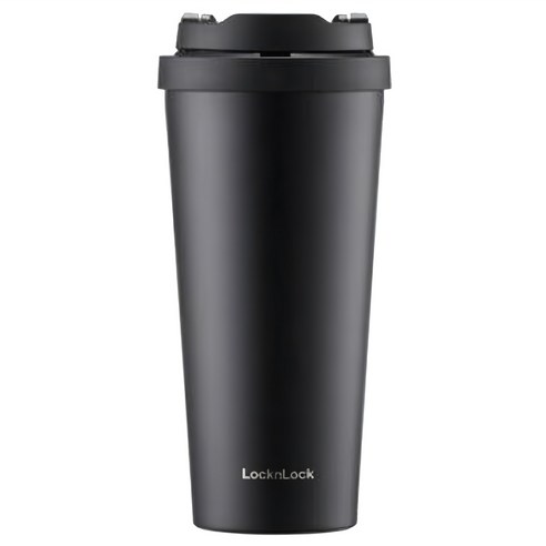 락앤락 원터치 클립 텀블러, 블랙, 550ml, 1개
