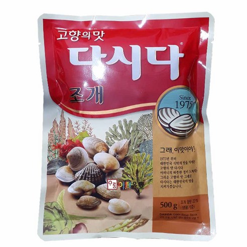 조개 다시다 1kg + 1kg 씨제이 제일제당 고향의맛 다시다, 2개