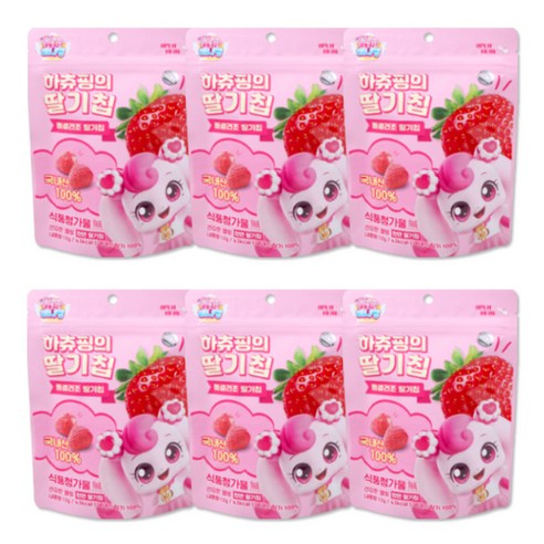 캐치티니핑 동결건조 하츄핑의 딸기칩 12g, 1세트, 72g