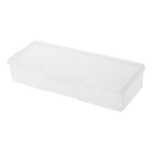 새로운 투명한 빈 네일 저장 상자 매니큐어 도구 주최자 케이스 홀더, 하얀색