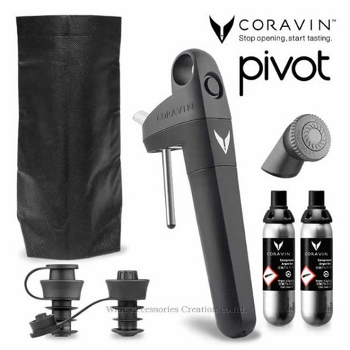 [일본정품수입]CORAVIN 코라반 PIVOT+ 피벗 플러스 【국내 재고】【메이커 보증 1년부】 CRV1037 - 에어레이터 | 쿠팡