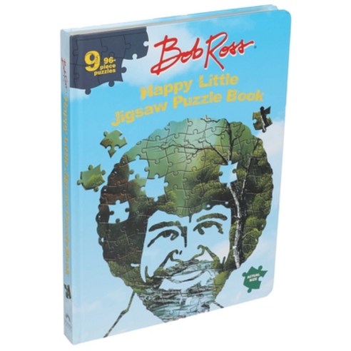 Bob Ross Happy Little Jigsaw Puzzle Book Hardcover, Thunder Bay Press, English, 9781684129171