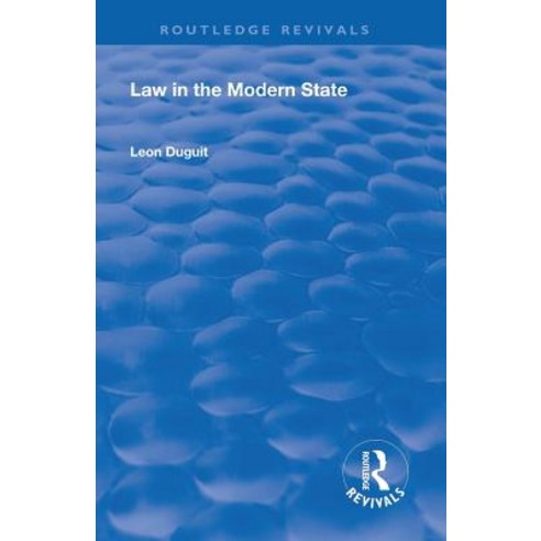 Revival: Law in the Modern State (1921) Paperback, Routledge, English, 9781138568006