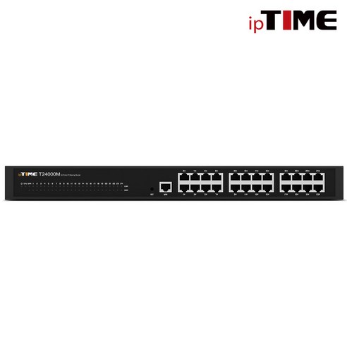 ipTIME T24000M 유선공유기/24포트+1WAN/유선1000Mbps(기가비트)/IGMP/VPN/지원/QoS/APP지원 T24000 후속모델