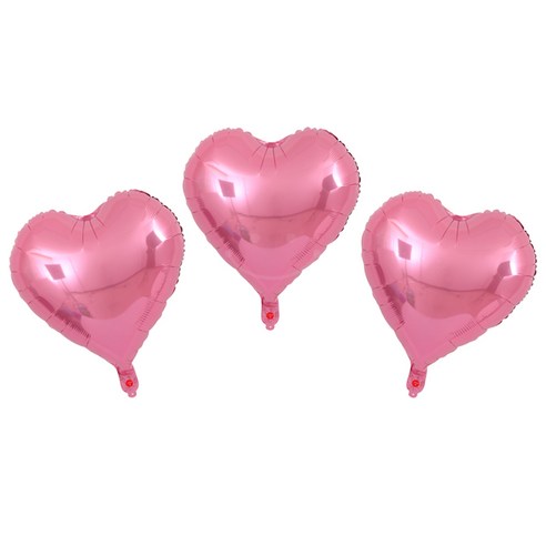 하트 은박풍선(45cm) 파티용품 [에브리띵스마일] 1103, 3개, 핑크