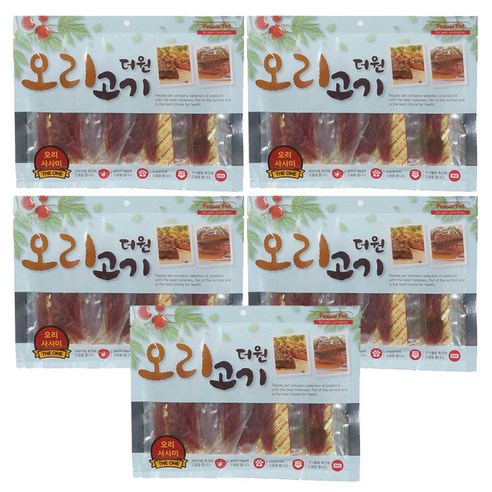 더원간식 추천 입소문난제품 사랑하는 반려견을 위한 최고의 선택, 더원 오리고기 강아지 간식 5개 세트! 사용후기확인하세요
