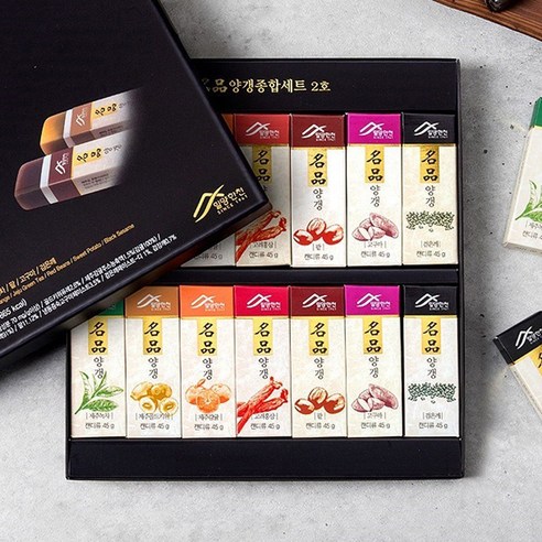 밀양한천 명품 양갱 종합세트 2호 7가지맛 14개입, 45g, 2개