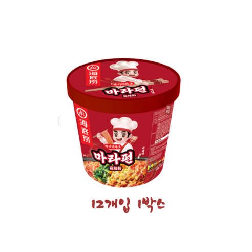 하이디라오 마라펀 누들컵 100g, 12개