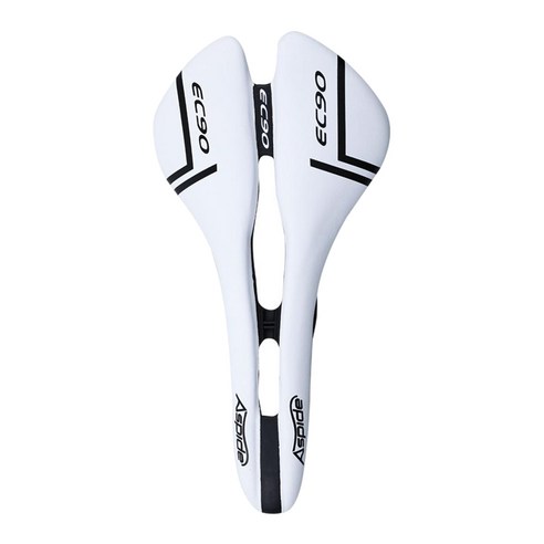 YSSHOP 경량 자전거 안장 280x143mm 레일로드/MTB 자전거 시트, 탄소 섬유, 화이트