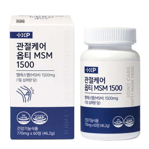 호관원 관절보궁 성분인 MSM 을 함유한 관절케어 옵티 엠에스엠 1500, 1개, 60정