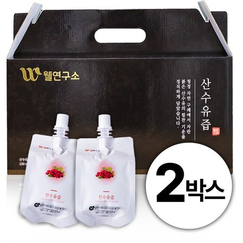 웰연구소 산수유즙 산수유진액, 60개, 100ml