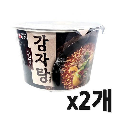 농심 더진해진 감자탕 큰사발면 92g