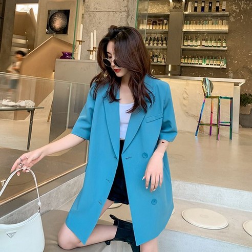 여름철에 완벽한 오버사이즈 정장 코트