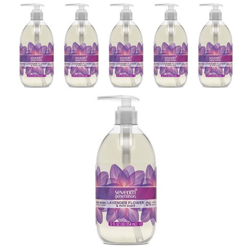 세븐스제너레이션 내츄럴 핸드 워시 라벤더 플라워 & 민트 향, 354ml, 6개