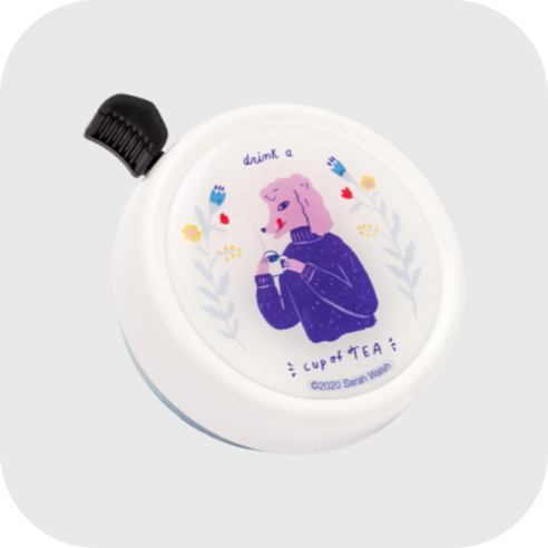 릭스 빅 컬러 벨, 1개, Cup Of Tea White