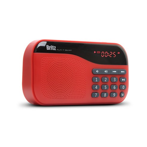 브리츠 휴대용 효도 라디오 MP3 블루투스 스피커, BA-PR1 PLUS, 블랙