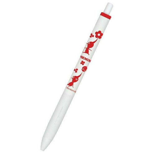 닌텐도 피크민 유니볼원 볼펜 0.38mm 유색, 1개, 빨강 피크민-레드 잉크