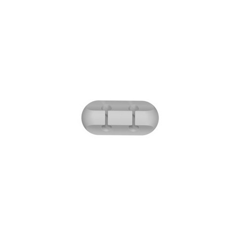 케이블 관리 클립 케이블 관리 케이블 홀더 USB/충전 케이블 정리용 실리콘 케이블, 2 솔트 그레이, 설명한대로