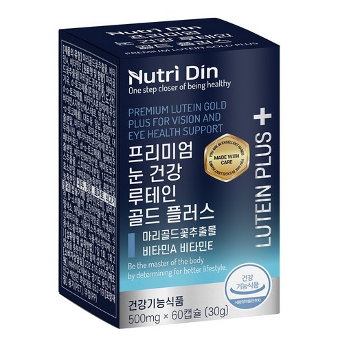 뉴트리딘 프리미엄 눈 건강 루테인 골드 플러스, 1개, 500mg/30g/60캡슐
