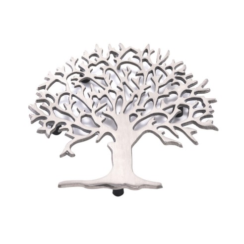 올드더치인터내셔널 트리 트리벳 냄비받침, Satin Nickel, 1개