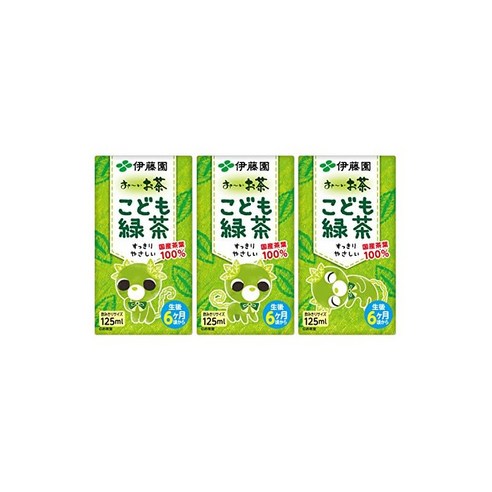 이토엔 이차 어린이 녹차 종이팩 125ml×3병×12개, 125ml, 36개