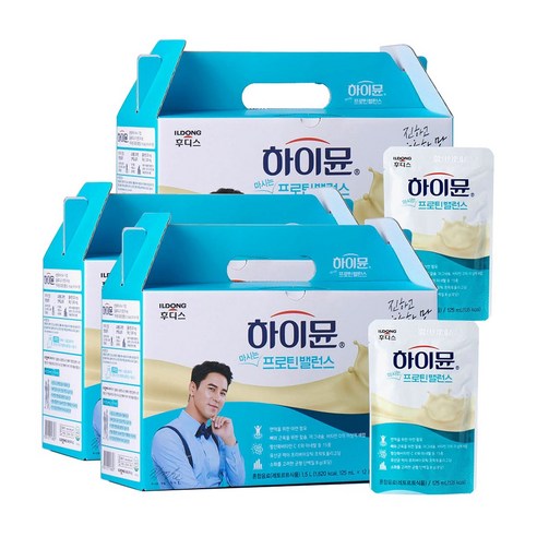 장민호 액상 단백질 하이뮨 마시는 프로틴밸런스 125ml 36포 하이문 BCAA 산양유, 3개