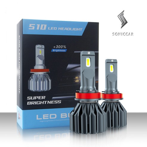 소닉카 H7/H4/H11/H8/9005 LED전조등 헤드램프 에러프리 수입차 화물차 순정용 12V /24V겸용, H4, 1세트 h7led전조등