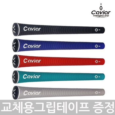 이제이 골프 게임칩 볼마크 12종 세트 혼합색상, 1개 골프그립마커 Best Top5 7 캐비어 엑스퍼트V10 골프그립 5컬러 엘라스토머 그립(그립테이프증정), 46g, 블루