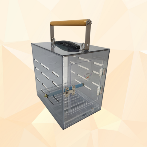 사각 앵무새 엔젤버드 렉산 이동장 튼튼한, 금장손잡이추가