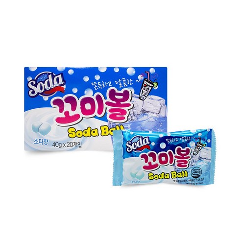[BIGHAND] 꼬미볼소다맛(40GX20EA) 1통, 1개, 40g