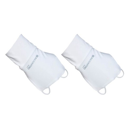 인콘트로 자외선차단 골프 손등토시 오른손착용 2p, 프리사이즈, 화이트