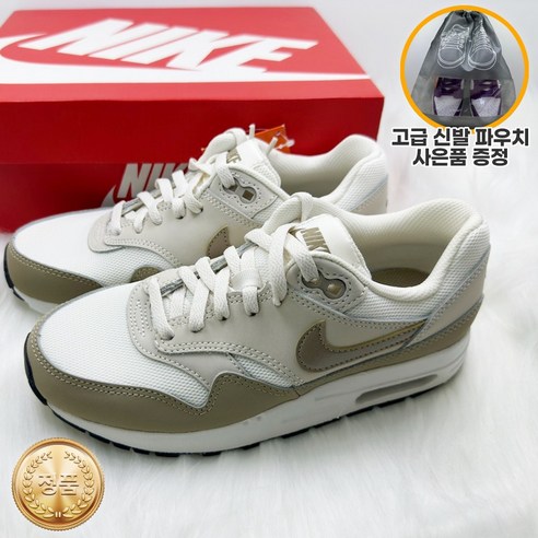 [정품] 나이키 에어맥스1 오어우드 브라운 운동화 편한 런닝화 헬스화 데일리슈즈 남녀공용 단화 고급 파우치 사은품 증정