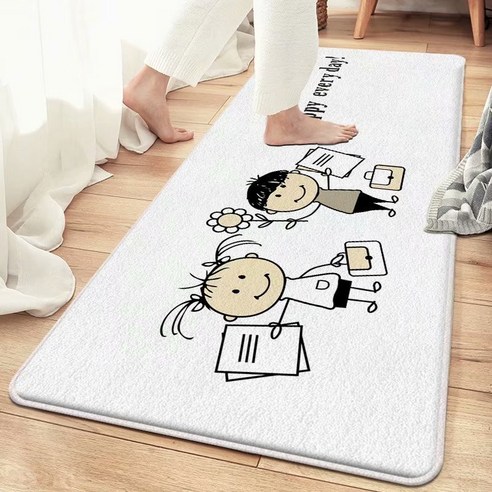 일본식 정음 침대 옆 욕실 부엌 거실 거실 침실 모조 캐시미어 카펫 쿠션, 16