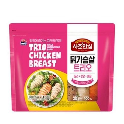 사조안심 닭가슴살 트리오1.5kg