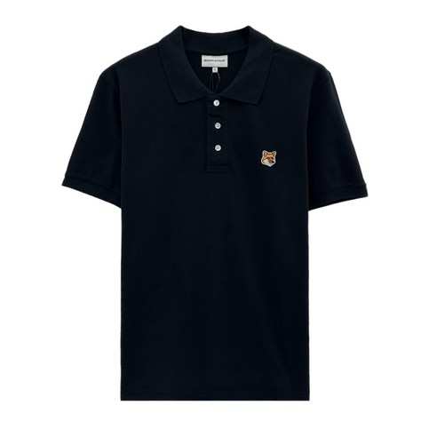 24SS 메종키츠네 폭스 헤드 카라 반팔 티셔츠 LM00208 P199