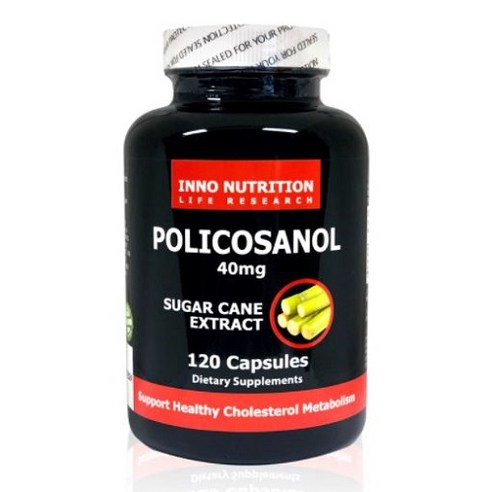 Inno Nutrition 폴리코사놀 영양제 Policosanol 40mg sugar cane extract 120정, 1개