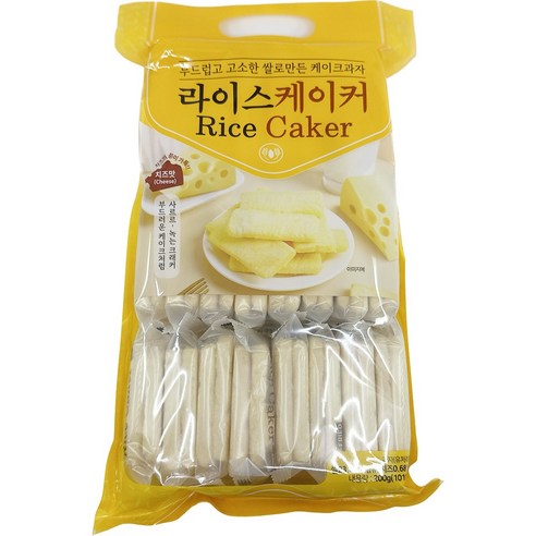 쌀로만든 부드러운과자 라이스케이커 밀크 쌀과자 (치즈맛), 3개, 200g