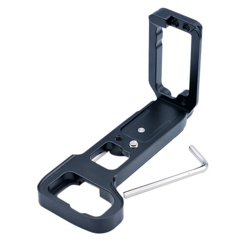 Retemporel Sony A7M3/A7R3/A9 카메라 그립 베이스용 A7R3 수직 L 브래킷용 퀵 릴리스 플레이트(검정색), 검은 색