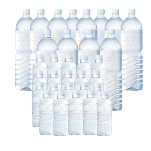 제주 삼다수 무라벨 실속세트 2L 12병+500ml 20병, 500ml, 1세트