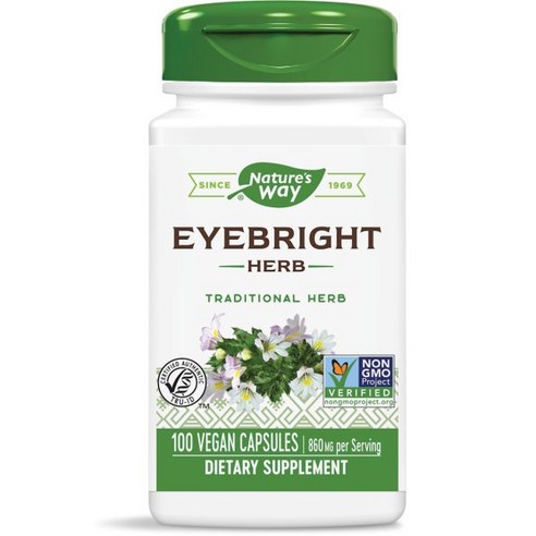네이쳐스웨이 아이브라이트 허브 430mg 베지테리안 캡슐, 100개입, 1개