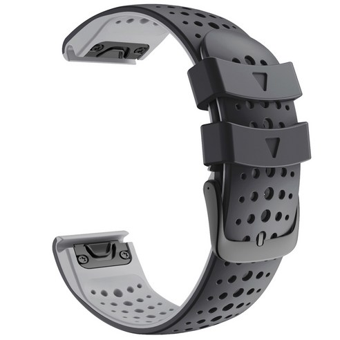 Garmin MARQ Captain Driver Expeditio 스트랩 가민 QUICKFIT 22mm 통기성 고무 퀵 릴리스 손목 스트랩, #2, Quick Fit 22mm