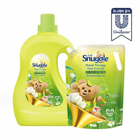 스너글 무드테라피 섬유유연제 비바페스티벌 4L + 2.6L, 단품, 단품없음