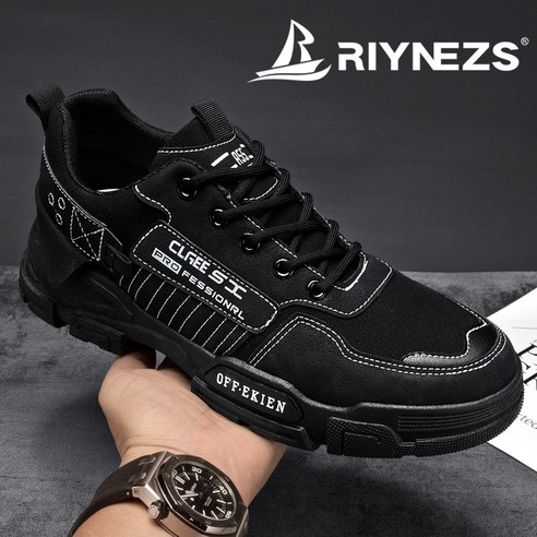 RIYNEZS 남자 스니커즈 워커