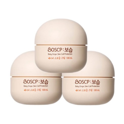 LG생활건강 BOSCP 보습 베이비 고보습크림 100ml 3개
