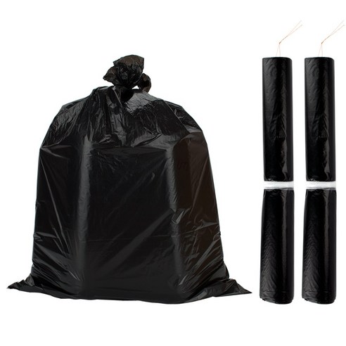 스위스녹스 재활용 분리수거 쓰레기봉투 평판 검정 100p, 2개, 30L