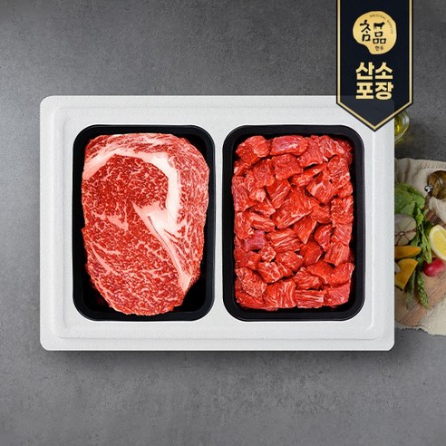 [참품한우] 알찬 한우선물세트, 알찬2호(등심,국거리,불고기 각500g), 1개