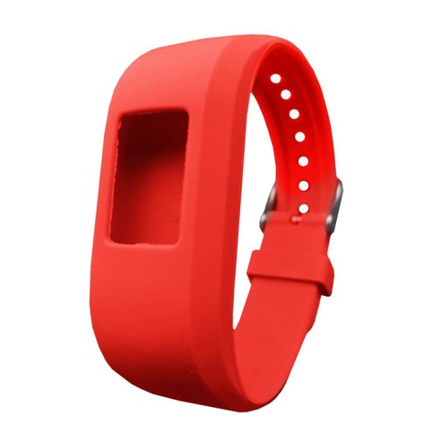 Garmin Vivofit 3 스마트 시계용 교체용 스트랩 팔찌 및 금속 버클, {"수건소재":"실리콘"}, 레드