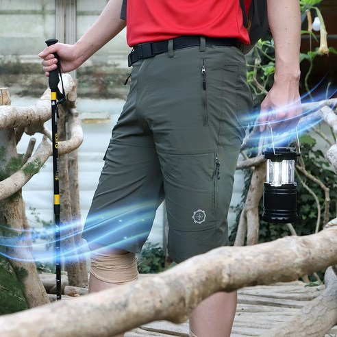 남성을 위한 스타일과 기능의 완벽한 조화: 스판 카고 벨트 반바지 건빵 택티컬 팬츠