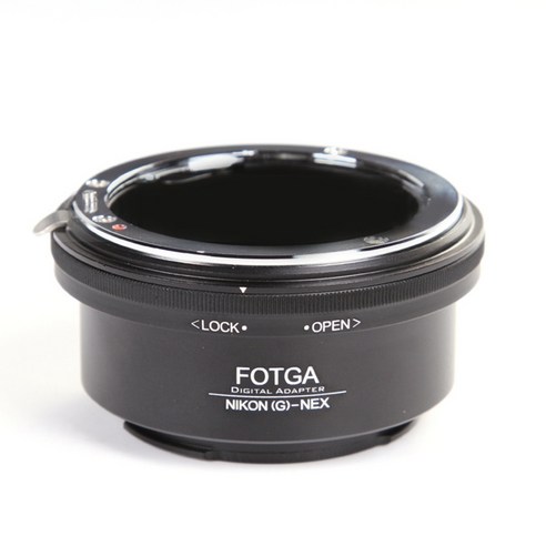 AFBEST Sony NEX5 NEX3 A500 A6000 E-마운트 카메라 렌즈 어댑터 링에 대한 Nikon G-NEX 렌즈용 FOTGA 링, 검정